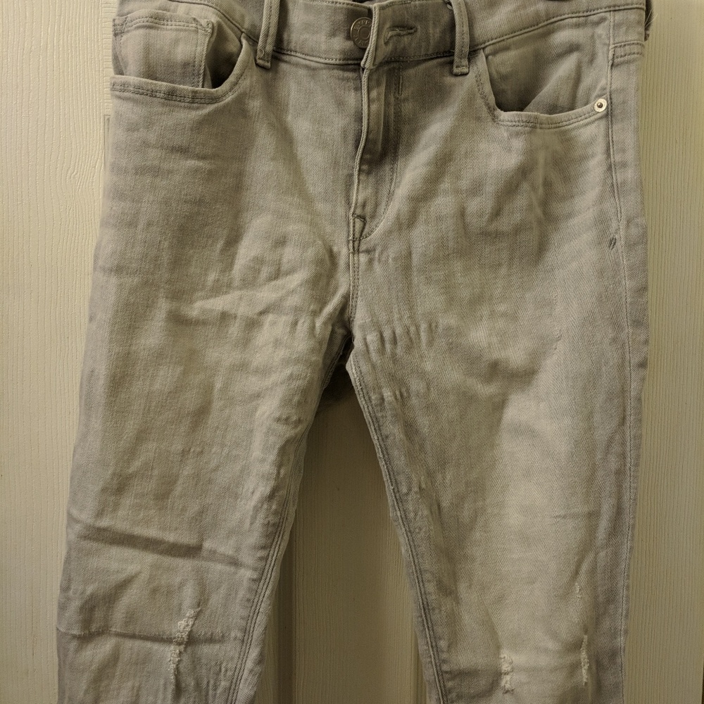 Express midrise destressed jeggings